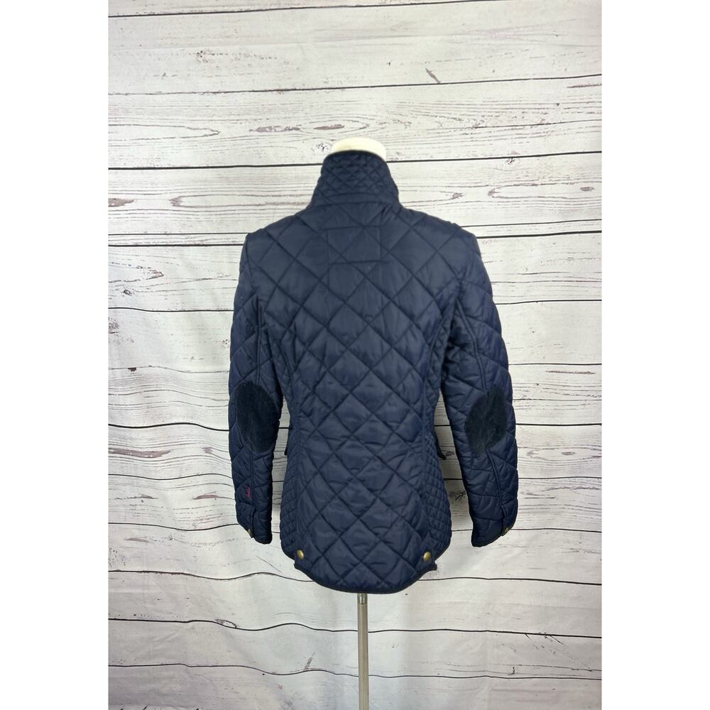 Joules Moredale Women’s Navy Quilted Floral Lined Jacket Size M UK 12 - Picture 3 of 9